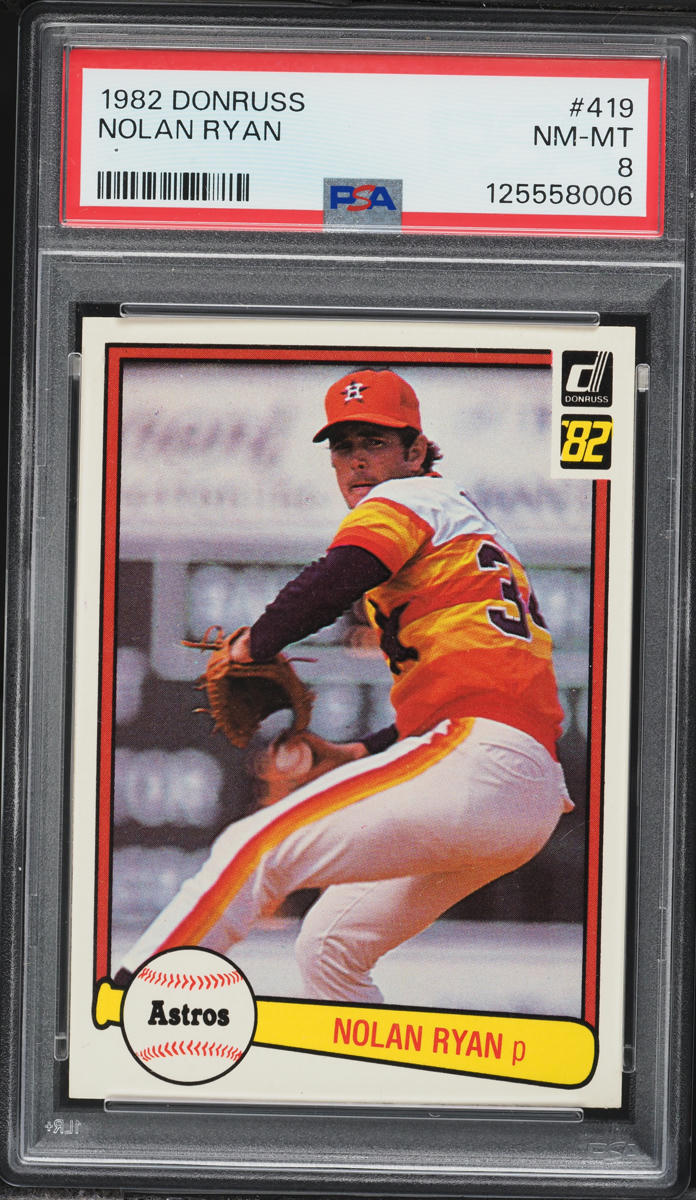 1982 Donruss Nolan Ryan #419 PSA 8 NM-MT