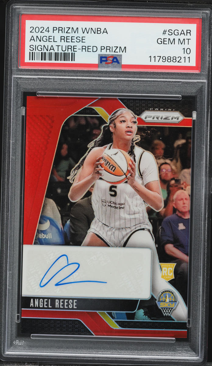 2024 Panini Prizm WNBA Red Angel Reese ROOKIE AUTO /99 #SG-AR PSA 10 GEM MINT