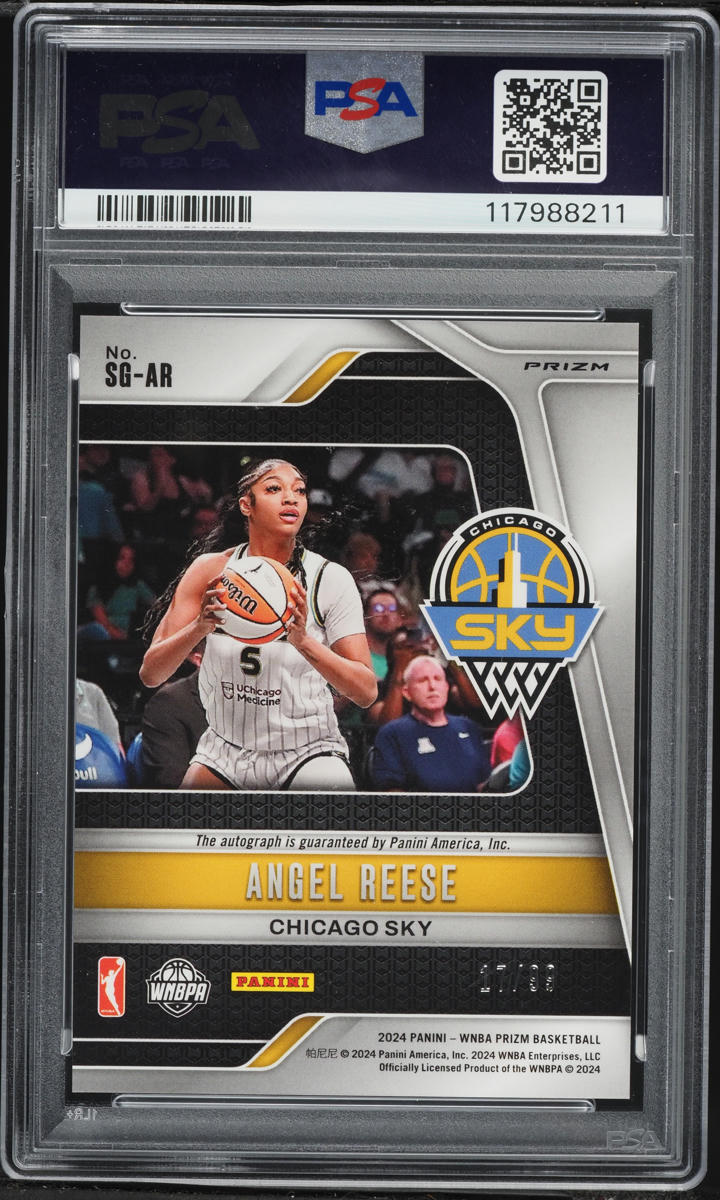 2024 Panini Prizm WNBA Red Angel Reese ROOKIE AUTO /99 #SG-AR PSA 10 GEM MINT
