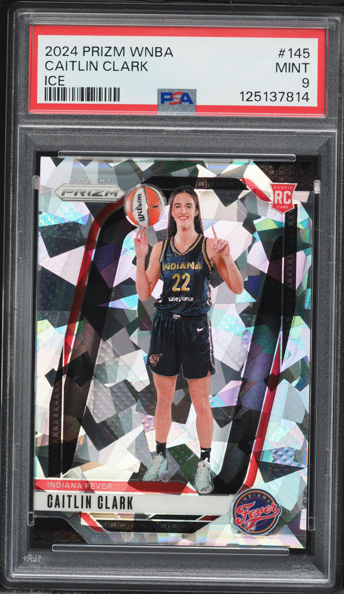 2024 Panini Prizm WNBA Ice Caitlin Clark ROOKIE #145 PSA 9 MINT