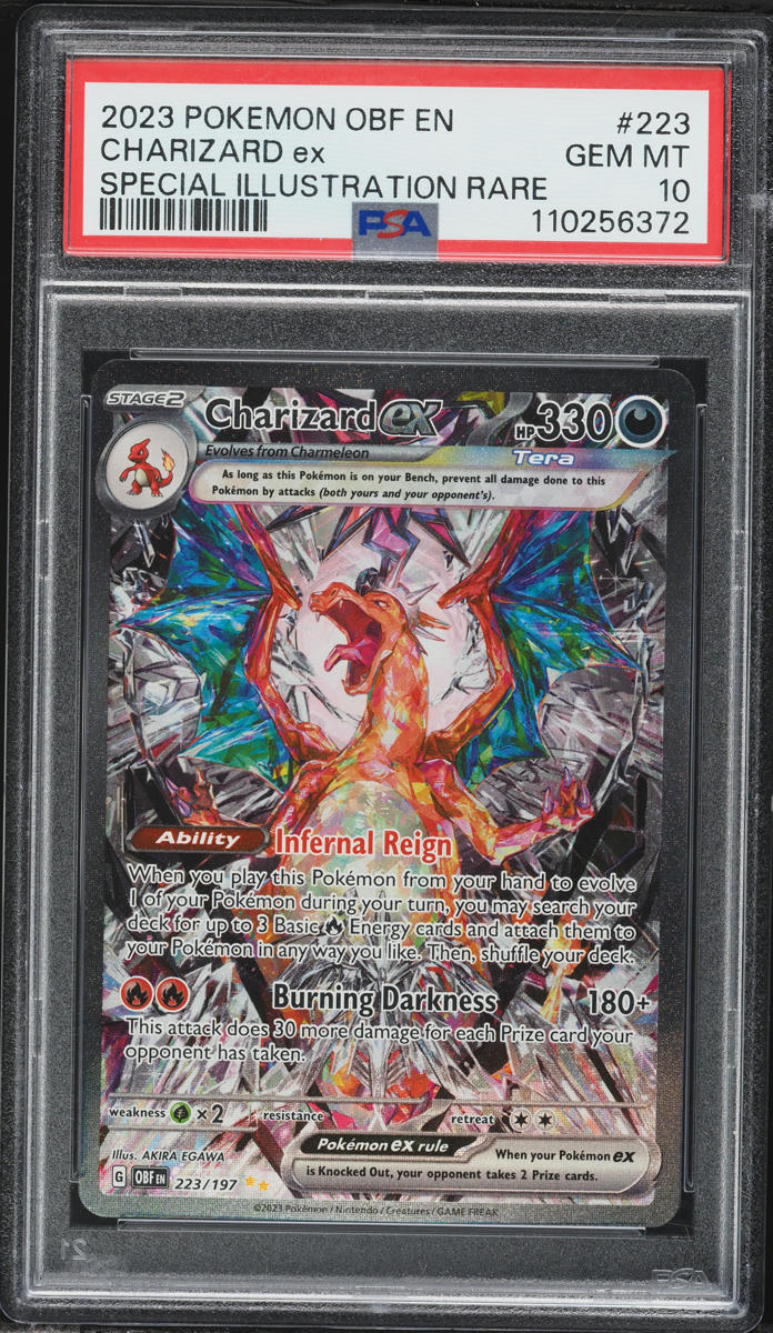 2023 Pokemon Scarlet & Violet Obsidian Flames SIR Charizard EX #223 PSA 10 GEM MINT