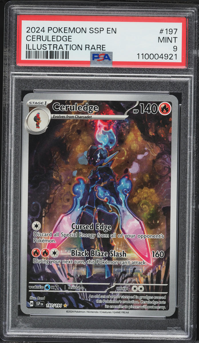2024 Pokemon Scarlet & Violet Surging Sparks IR Ceruledge #197 PSA 9 MINT