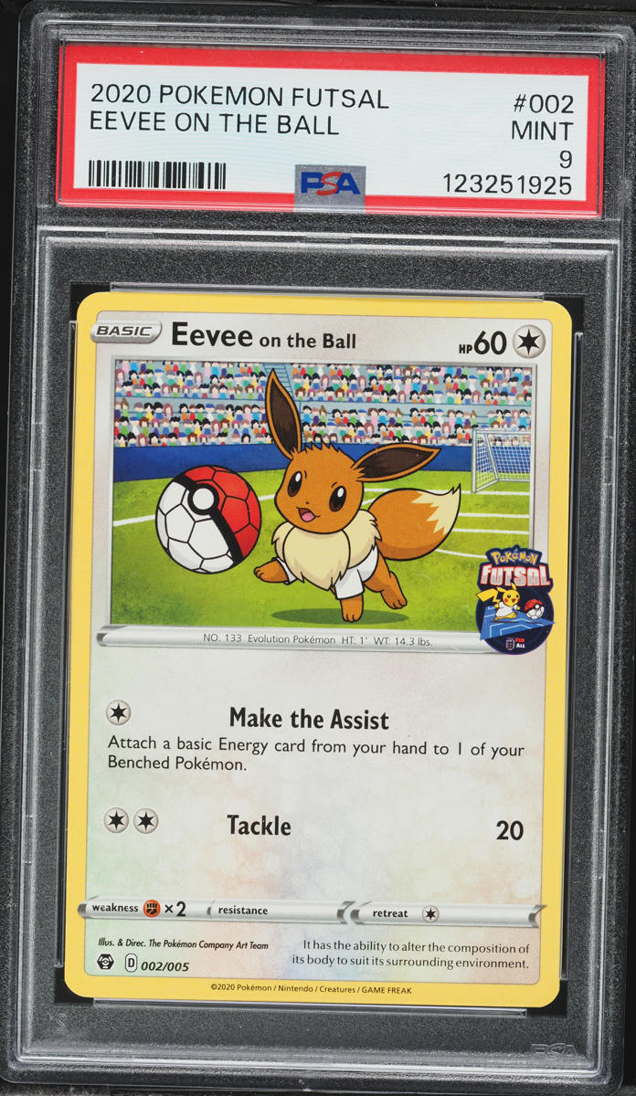 2020 Pokemon Sword & Shield Futsal Eevee On The Ball #2 PSA 9 MINT