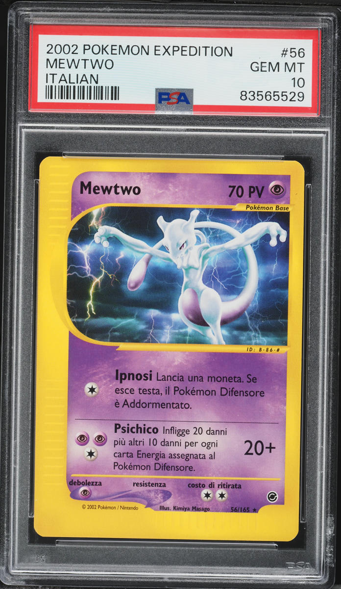 2002 Pokemon Italian Expedition Mewtwo #56 PSA 10 GEM MINT