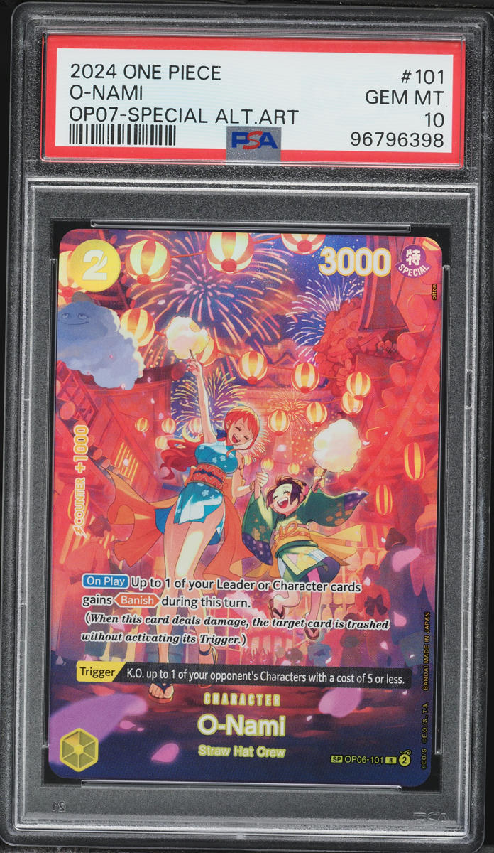 2024 One Piece 500 Years In The Future Special Alt Art O-Nami #101 PSA 10 GEM MINT