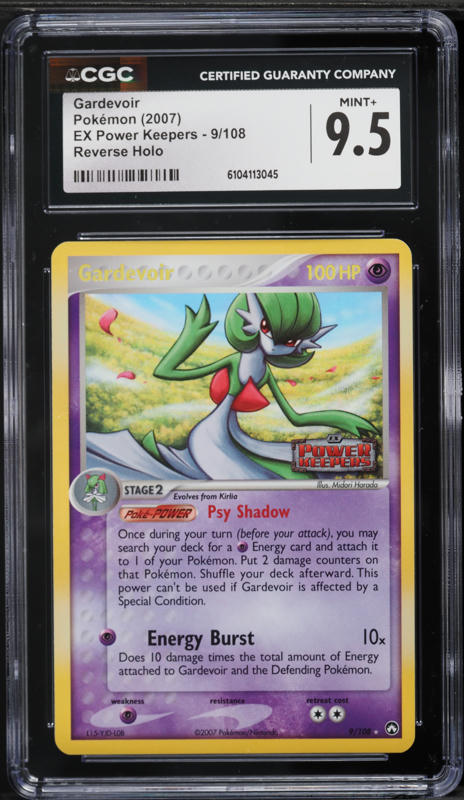 2007 Pokemon Ex Power Keepers Reverse Holo Gardevoir #9 CGC 9.5 MINT+