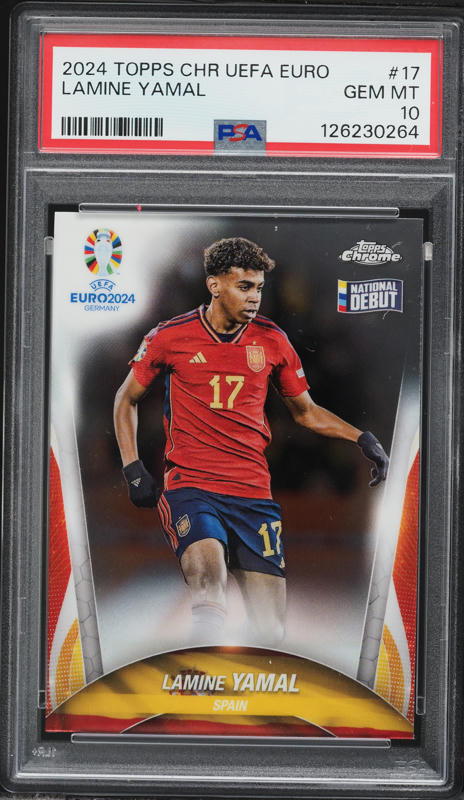 2024 Topps Chrome Sapphire Selections Black Lamine Yamal AUTO DNA