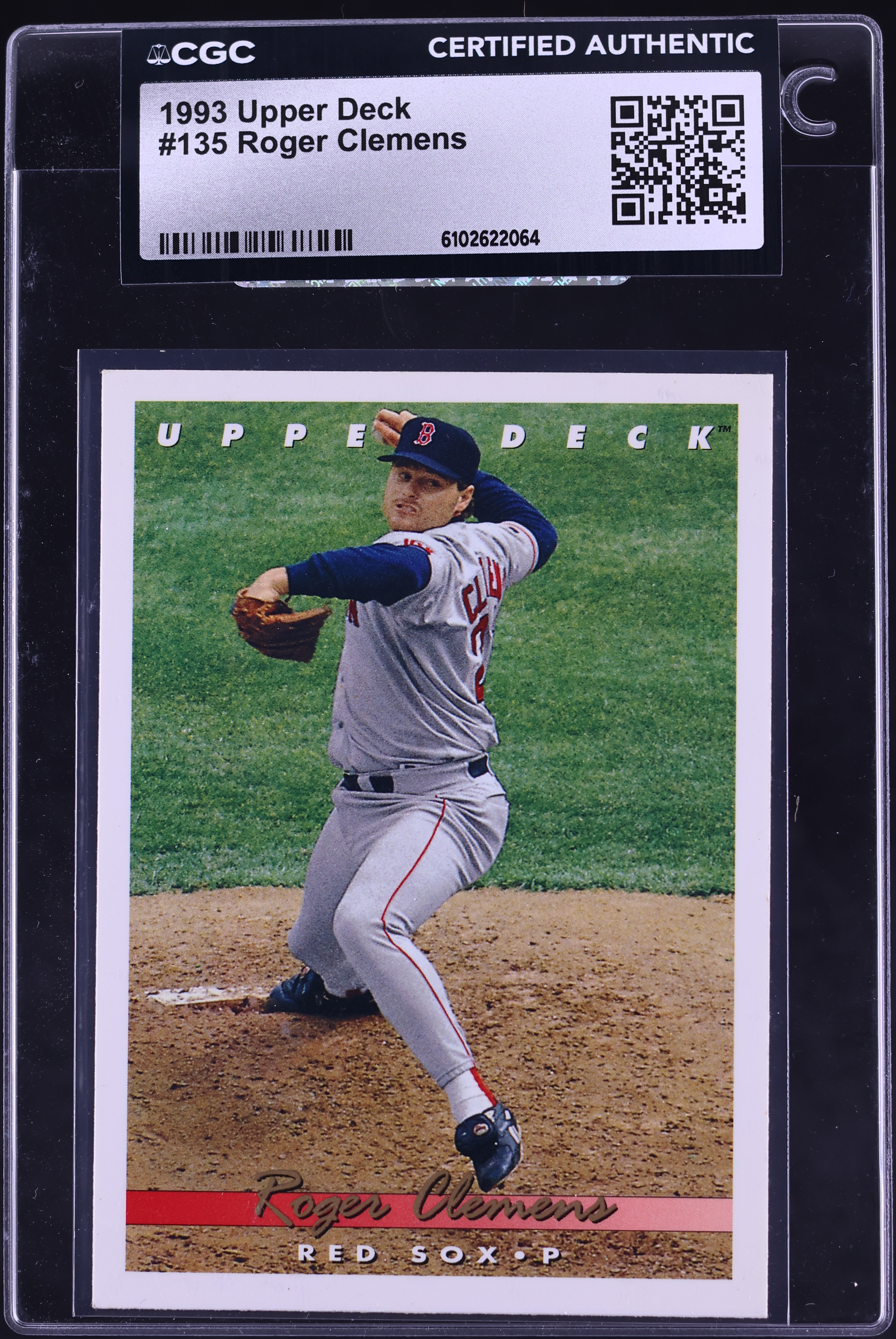 1993 Upper Deck Roger Clemens #135 CGC AUTH on Fanatics Collect