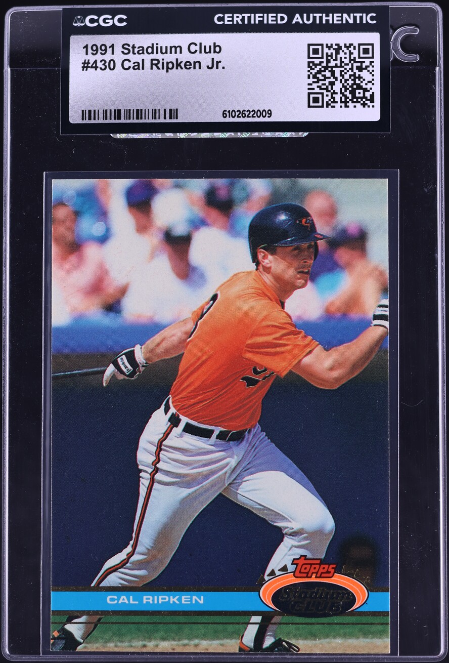 1991 Stadium Club Cal Ripken Jr. #430 CGC AUTH