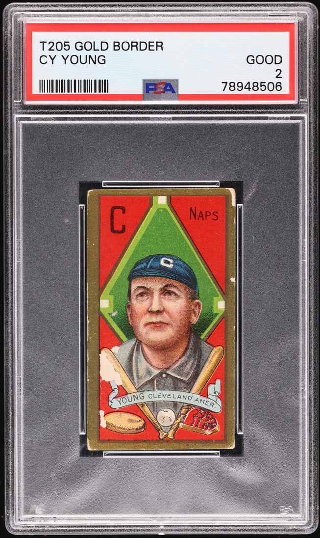 1911 T205 Gold Border Cy Young PSA 2 GD
