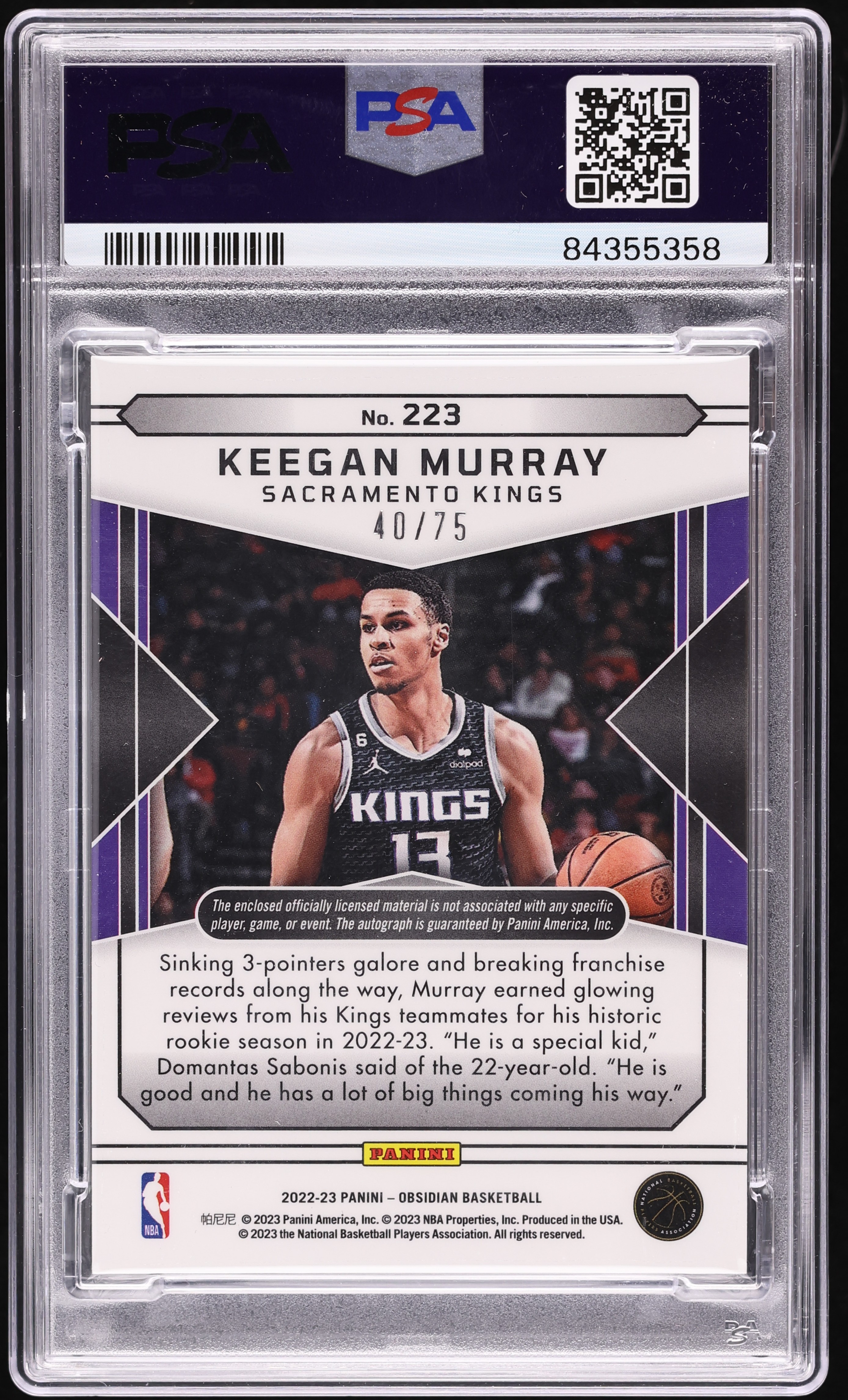 その他 panini flux keegan murray RC /10 PSA10 その他 panini flux keegan murray RC /10 PSA10 その他 panini flux
