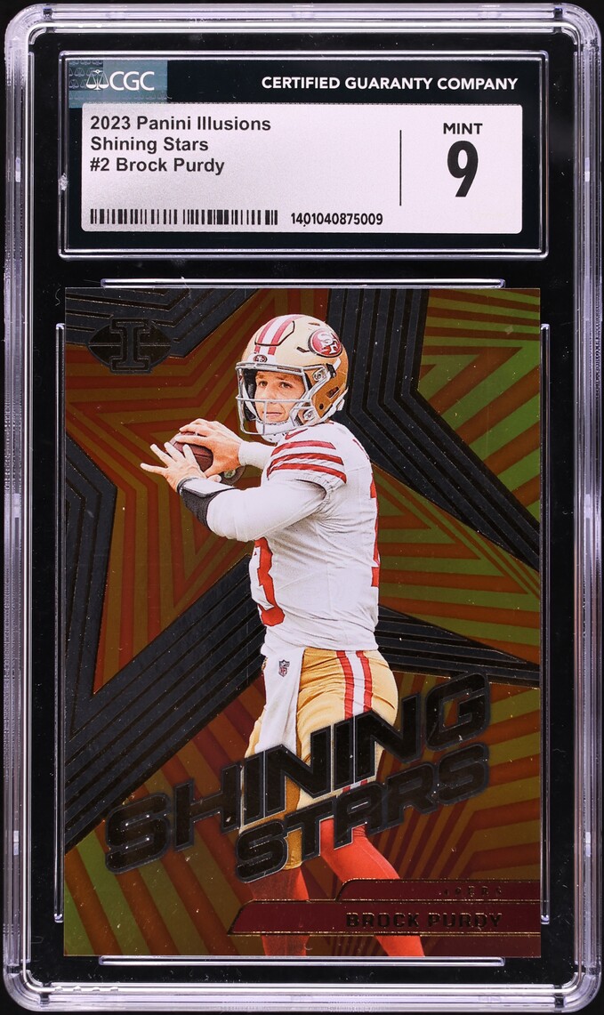 2023 Panini Illusions Shining Stars Brock Purdy #2 CGC 9 MINT
