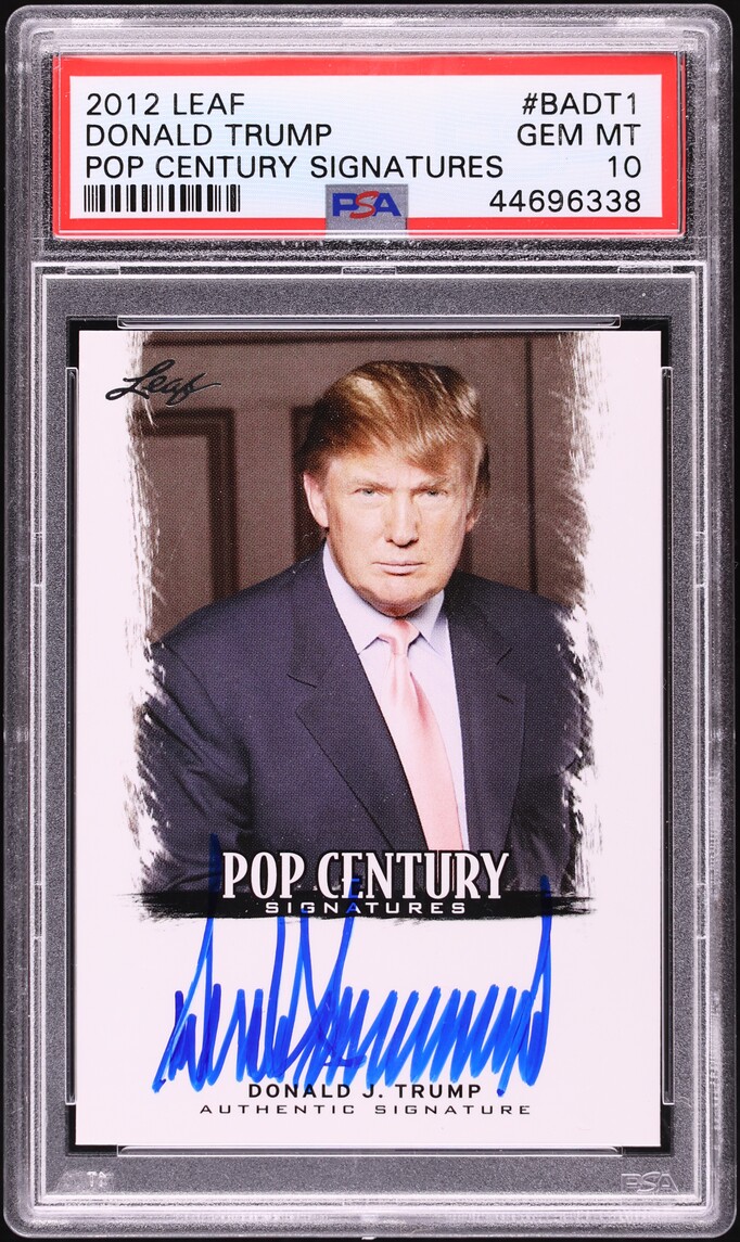2012 Leaf Pop Century Donald Trump AUTO #BA-DT1 PSA 10 GEM MINT on