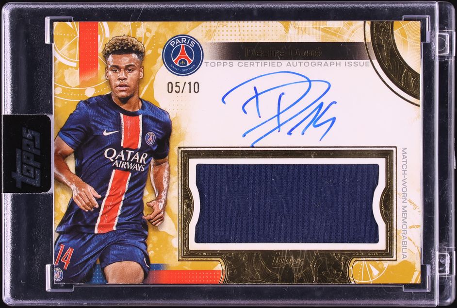 2024 Topps Exhibition Paris Saint-Germain Debut Gold Desire Doue