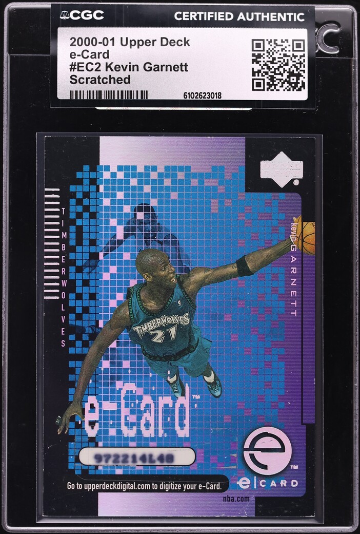 2000 Upper Deck E-Card Kevin Garnett #EC2 CGC AUTH