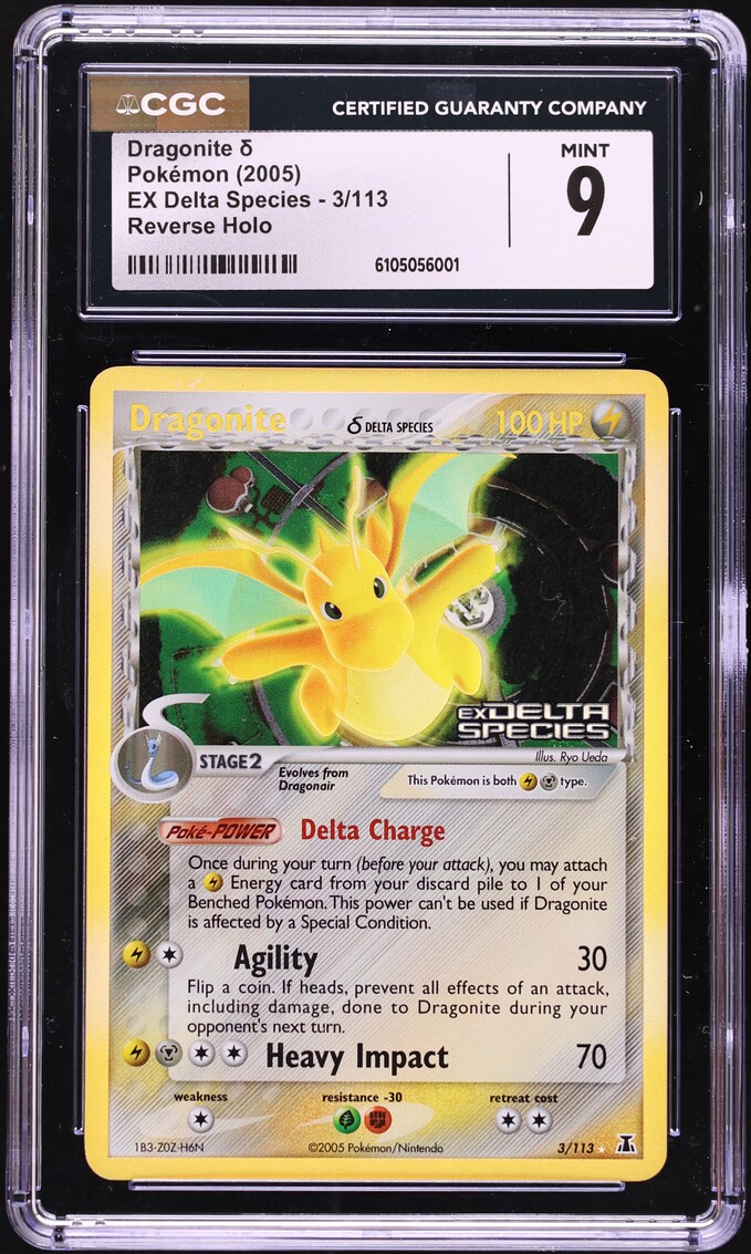 2005 Pokemon EX Delta Species Reverse Holo Dragonite #3 CGC 9 MINT on  Fanatics Collect