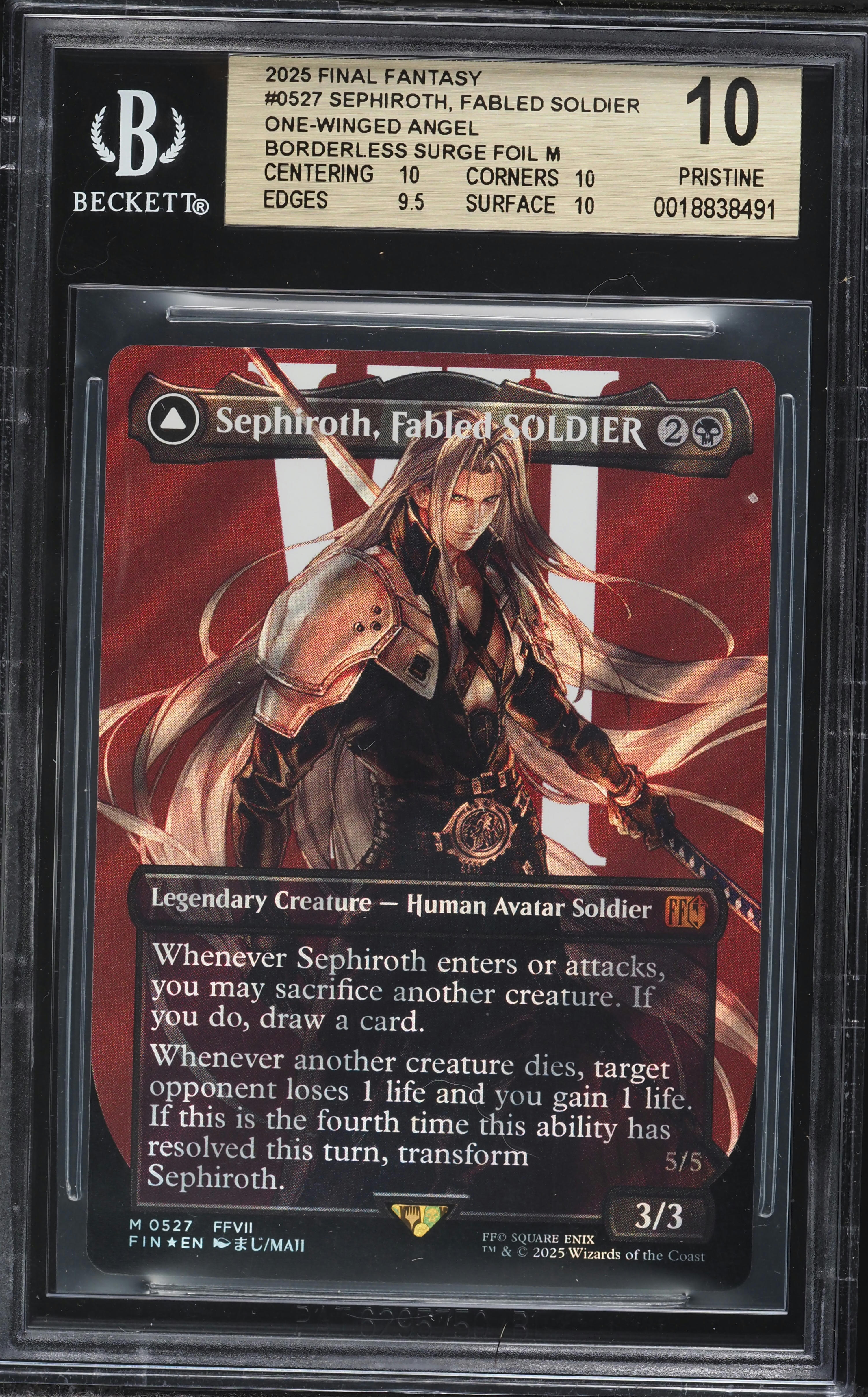 2025 MTG Final Fantasy Surge Foil Fabled Soldier Sephiroth One