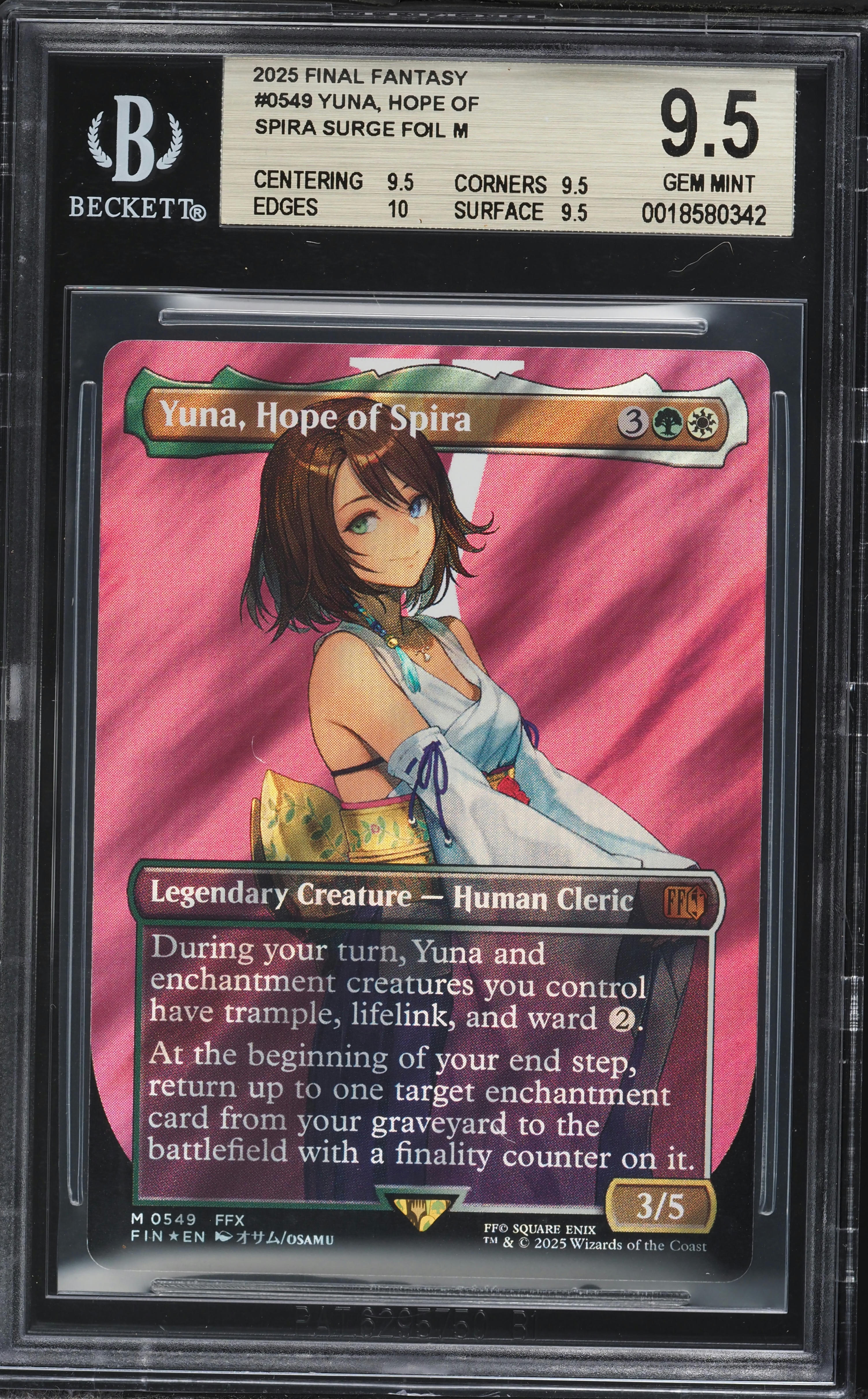 2025 Magic The Gathering MTG Final Fantasy Surge Foil Yuna, Hope