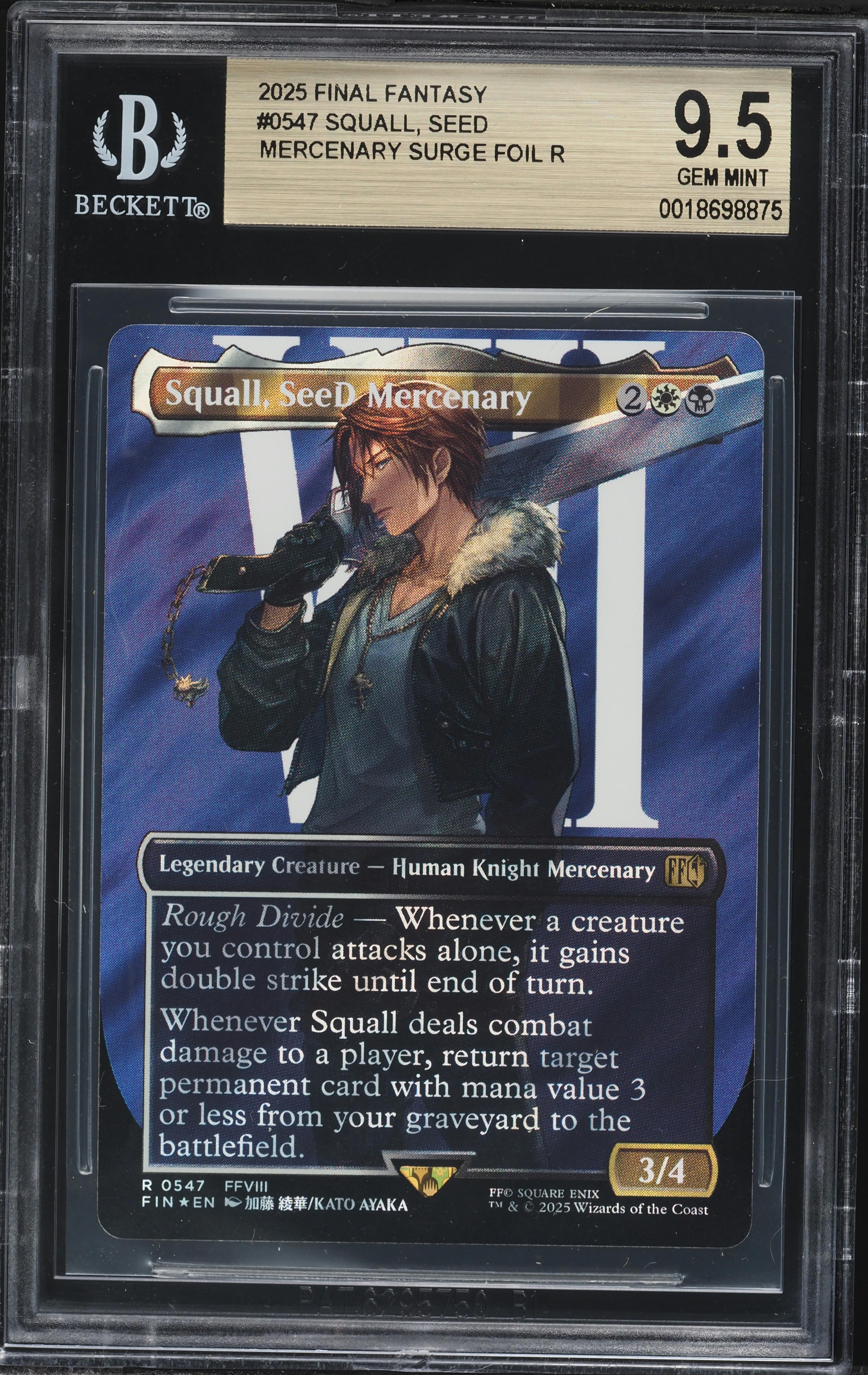 2025 MTG Final Fantasy Borderless Surge Foil Squall, Seed