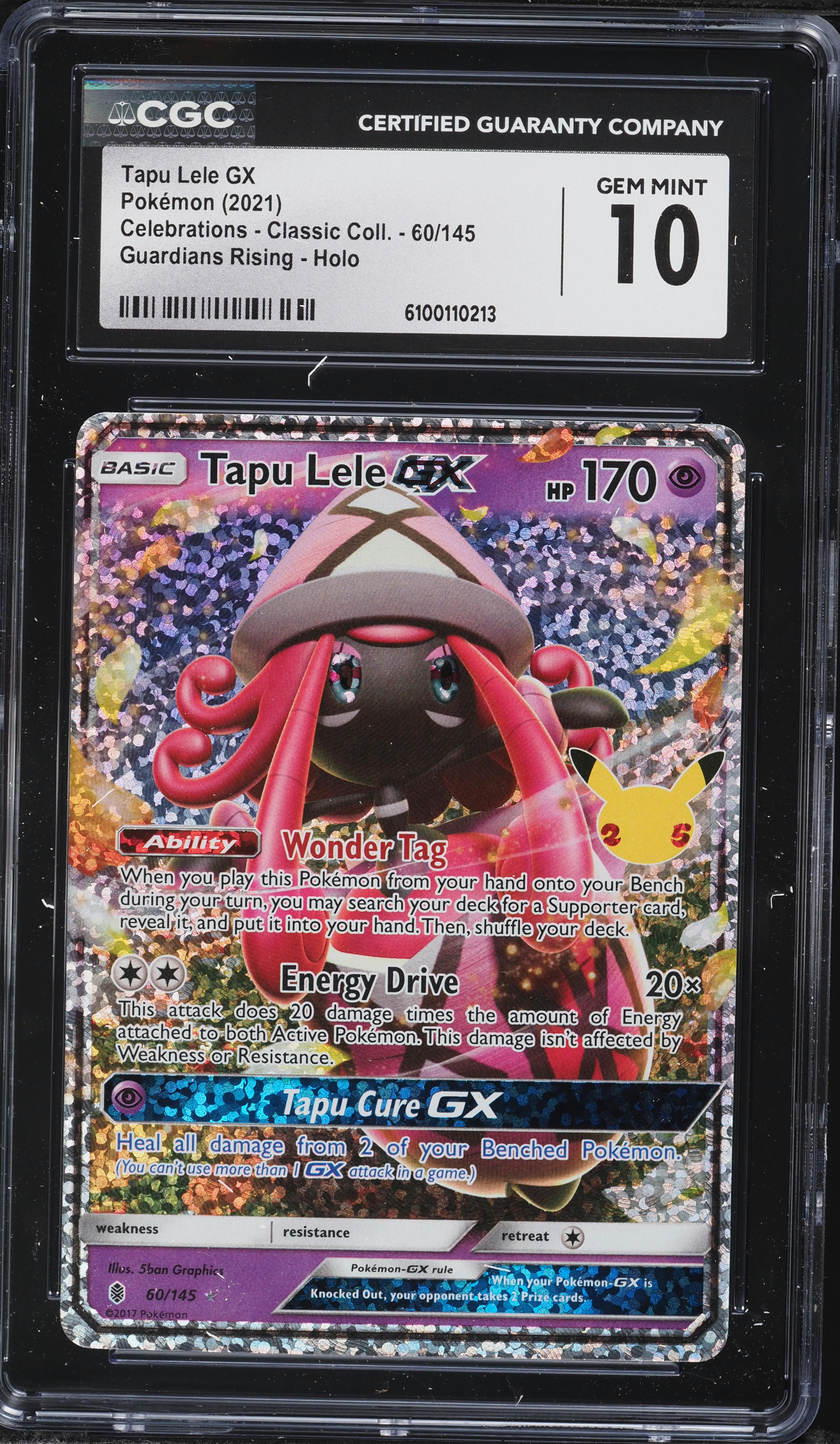 2021 Pokemon Sword & Shield Celebrations Guardians Rising Holo