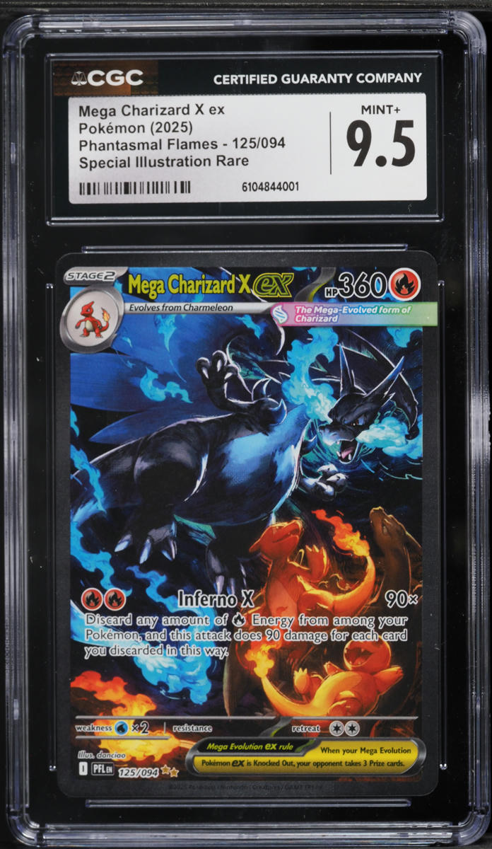 2025 Pokemon Mega Evolution Phantasmal Flames SIR Mega Charizard X