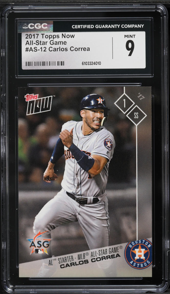 2017 Topps Now All-Star Game Carlos Correa #AS-12 CGC 9 MINT
