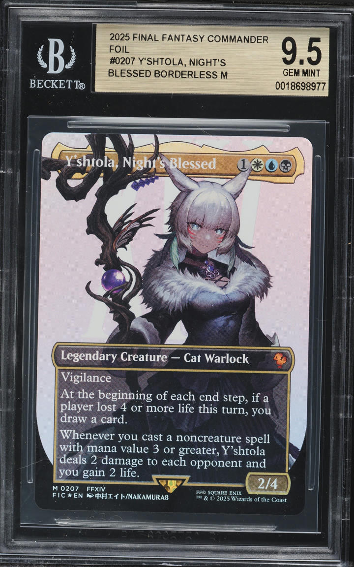 2025 MTG Final Fantasy Commander Foil Borderless Y'Shtola, Night's Blessed  BGS 9.5 GEM MINT on Fanatics Collect