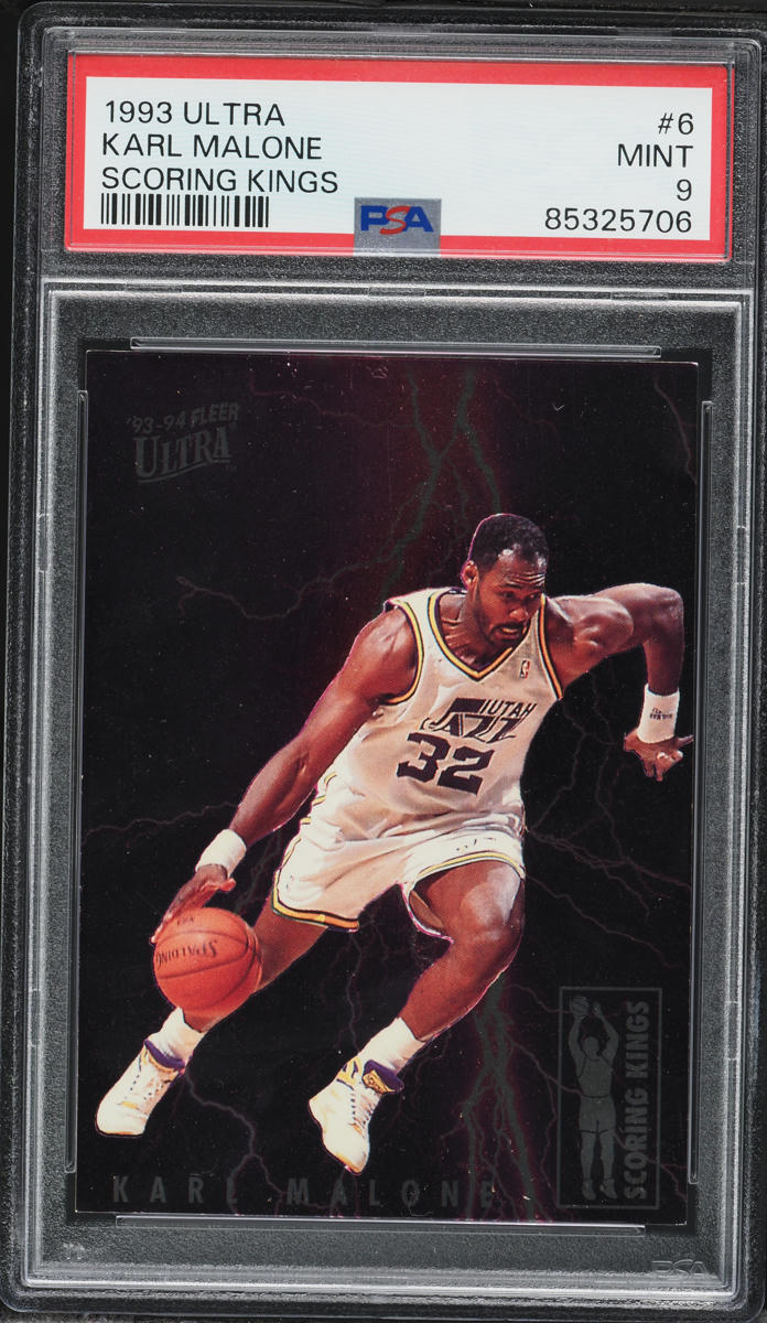 1993 Ultra Scoring Kings Karl Malone #6 PSA 9 MINT on Fanatics Collect