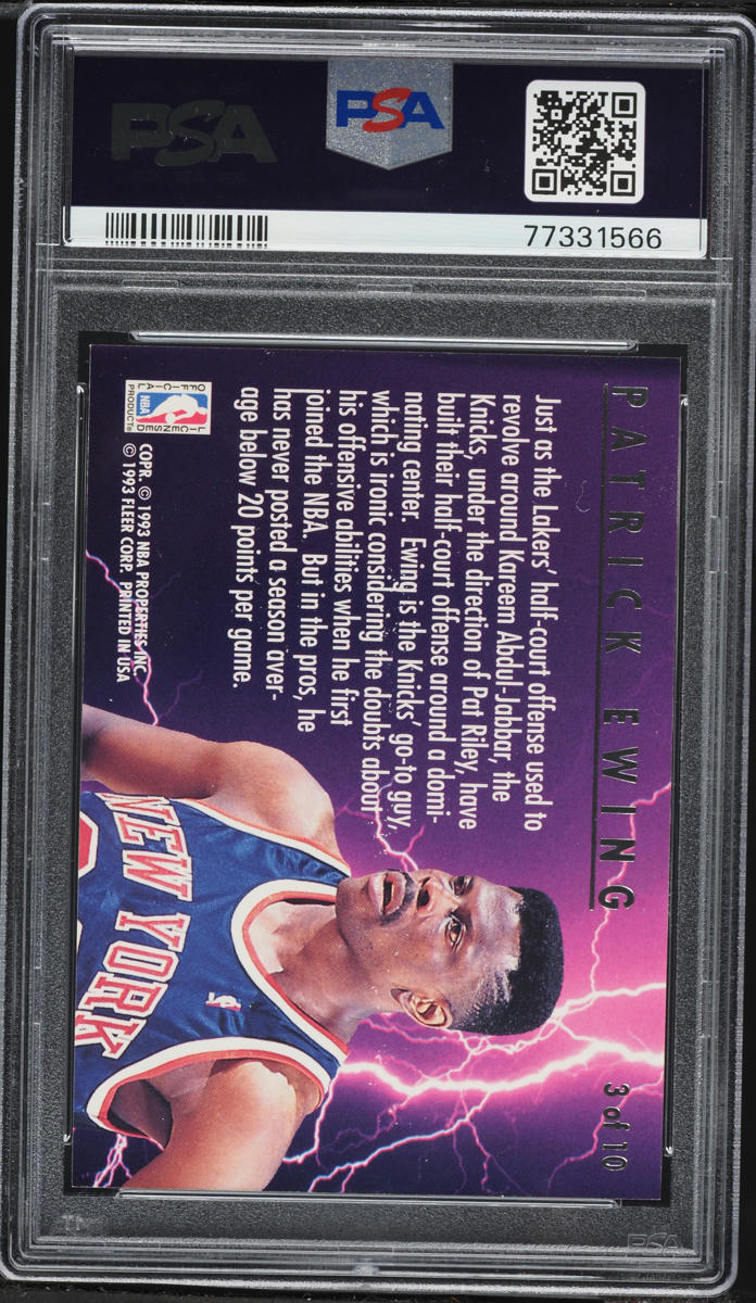 1993 Ultra Scoring Kings Patrick Ewing #3 PSA 9 MINT