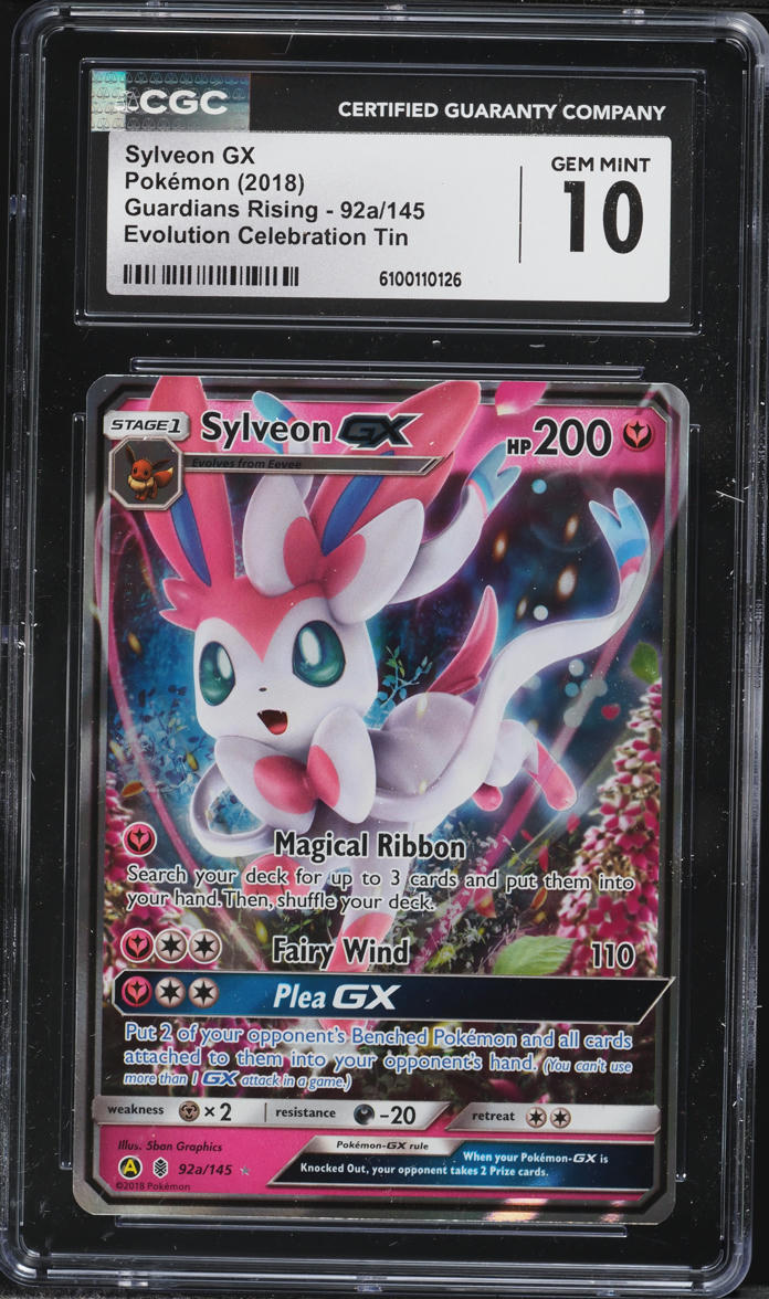pokemon sylveon gx card Tin  Perry's Cards Fairy Originally released May 5 Sylveon GX - Guardians Rising