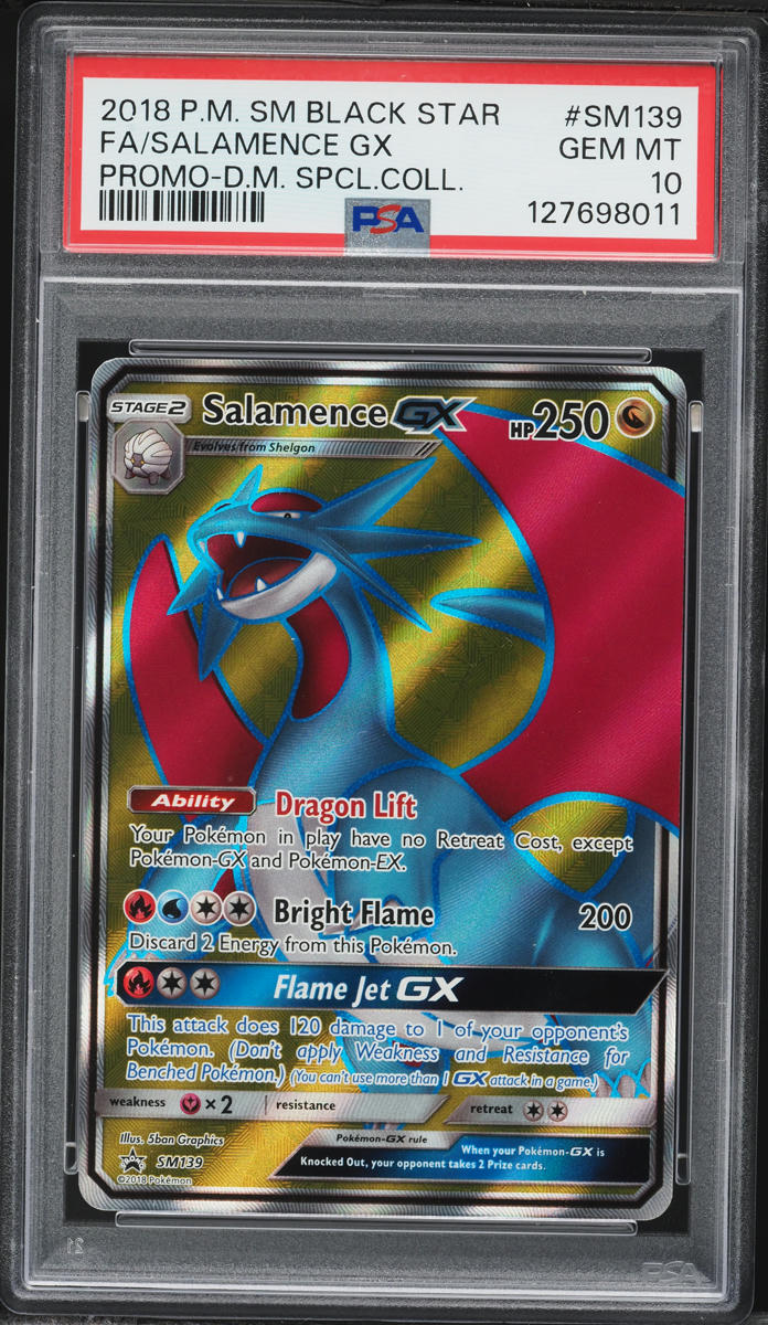 2018 Pokemon Sun & Moon Promo Special Collection Full Art Salamence GX #SM139 PSA 10 GEM MINT