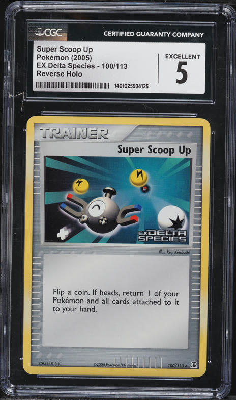 2005 Pokemon EX Delta Species Reverse Holo Super Scoop Up #100 CGC 5 EX on  Fanatics Collect