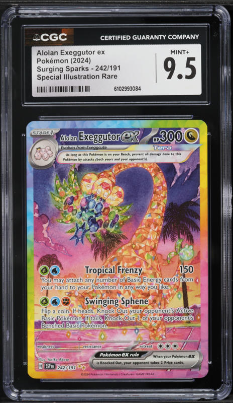 2024 Pokemon Scarlet & Violet Surging Sparks SIR Alolan Exeggutor ex #242 CGC 10 GEM MINT on Fanatics Collect 2024 Pokemon Scarlet & Violet Surging Sparks SIR Alolan Exeggutor ex #242 CGC 10 GEM MINT on Fanatics Collect