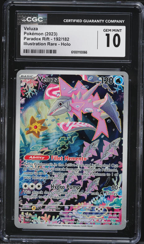 2023 Pokemon Scarlet & Violet Paradox Rift IR Veluza #192 CGC 10 GEM MINT