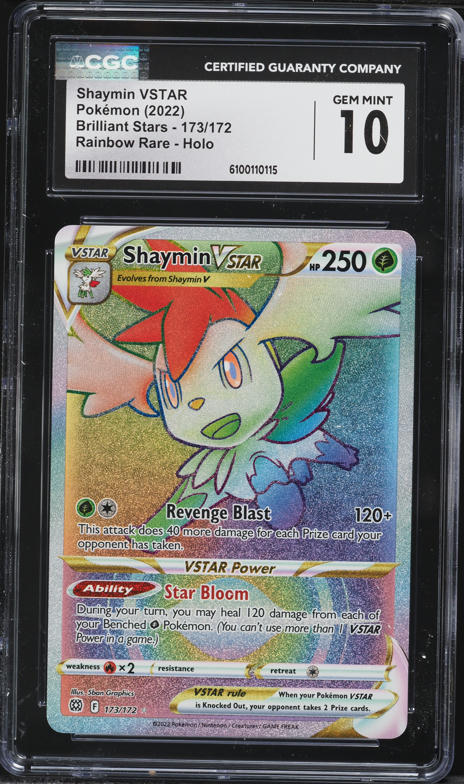 Pokemon Brilliant Stars Shaymin Vstar #173 (Secret)