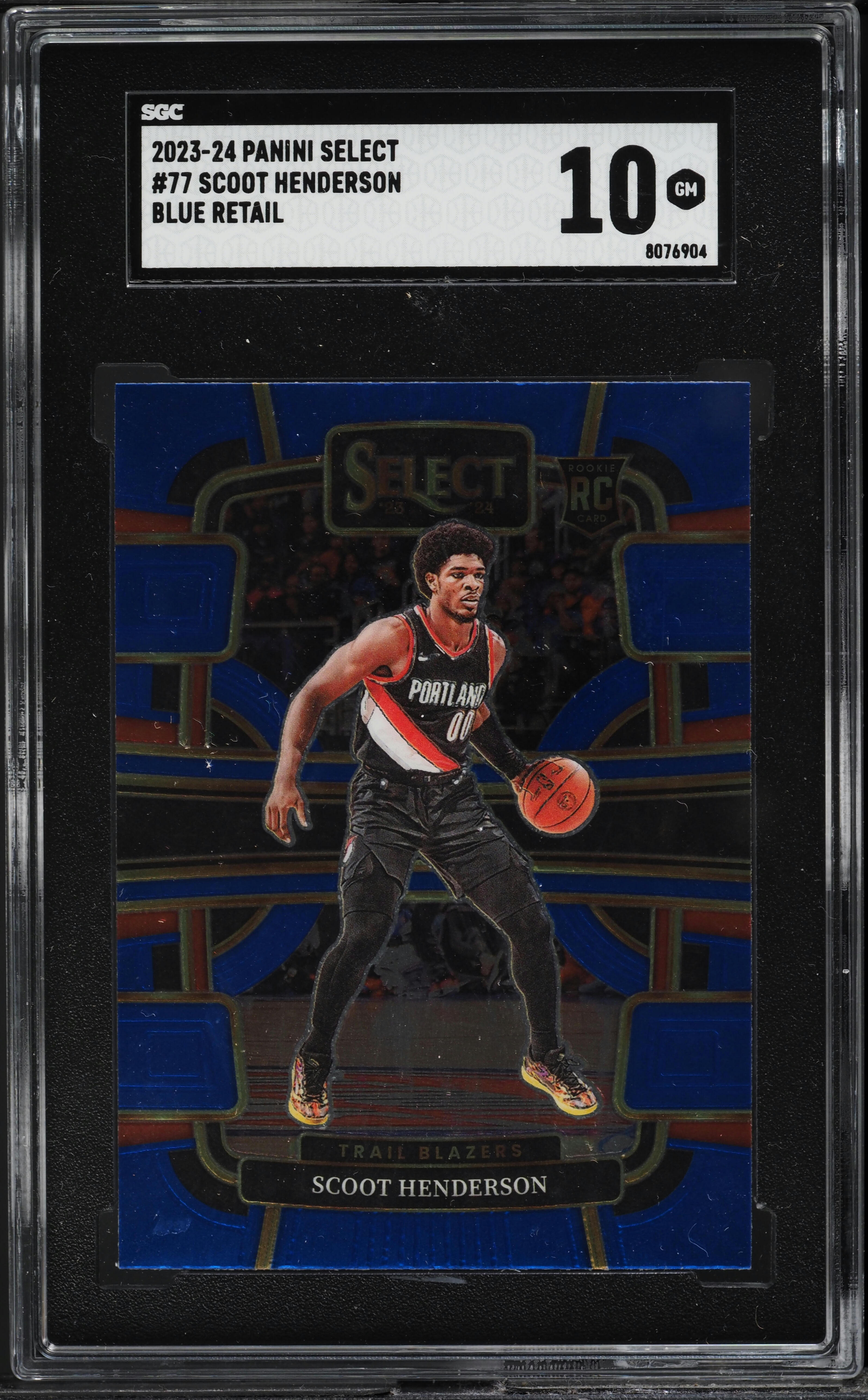 2023 Select Concourse Blue Retail Scoot Henderson #77 SGC 10 GEM