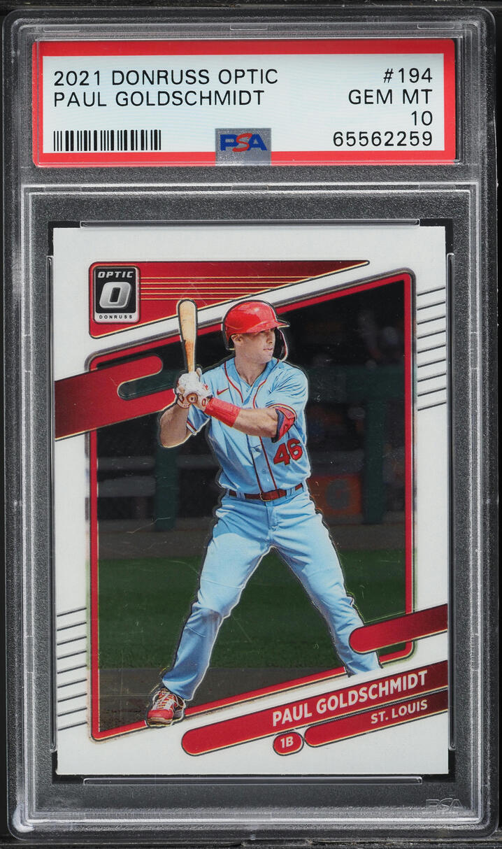 2021 Donruss Optic Paul Goldschmidt #194 PSA 10 GEM MINT