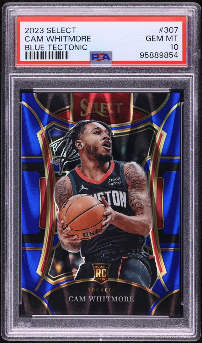 2023 Select Mezzanine Blue Tectonic Cam Whitmore ROOKIE /99 #307 PSA 10 GEM MINT