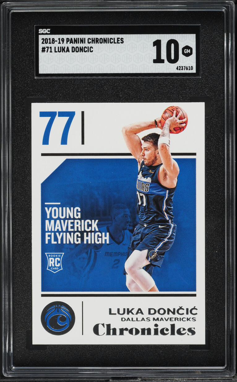 2018 Panini Chronicles Luka Doncic ROOKIE #71 SGC 10 GEM MINT