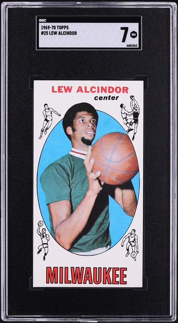 1969 Topps Basketball Lew Alcindor ROOKIE #25 SGC 7 NRMT