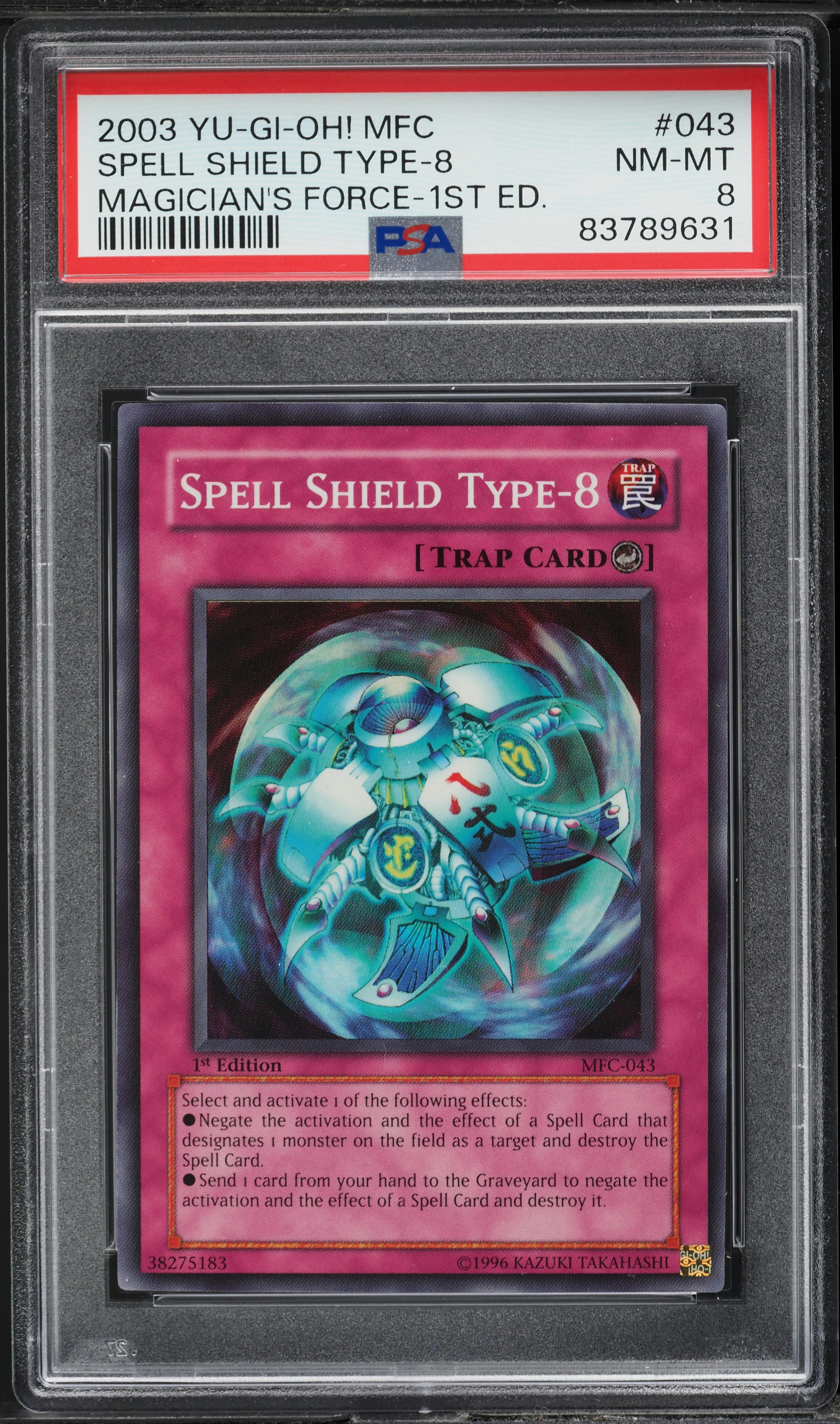2003 Yu-Gi-Oh! Magician Force 1st Edition Spell Shield Type-8 #MFC