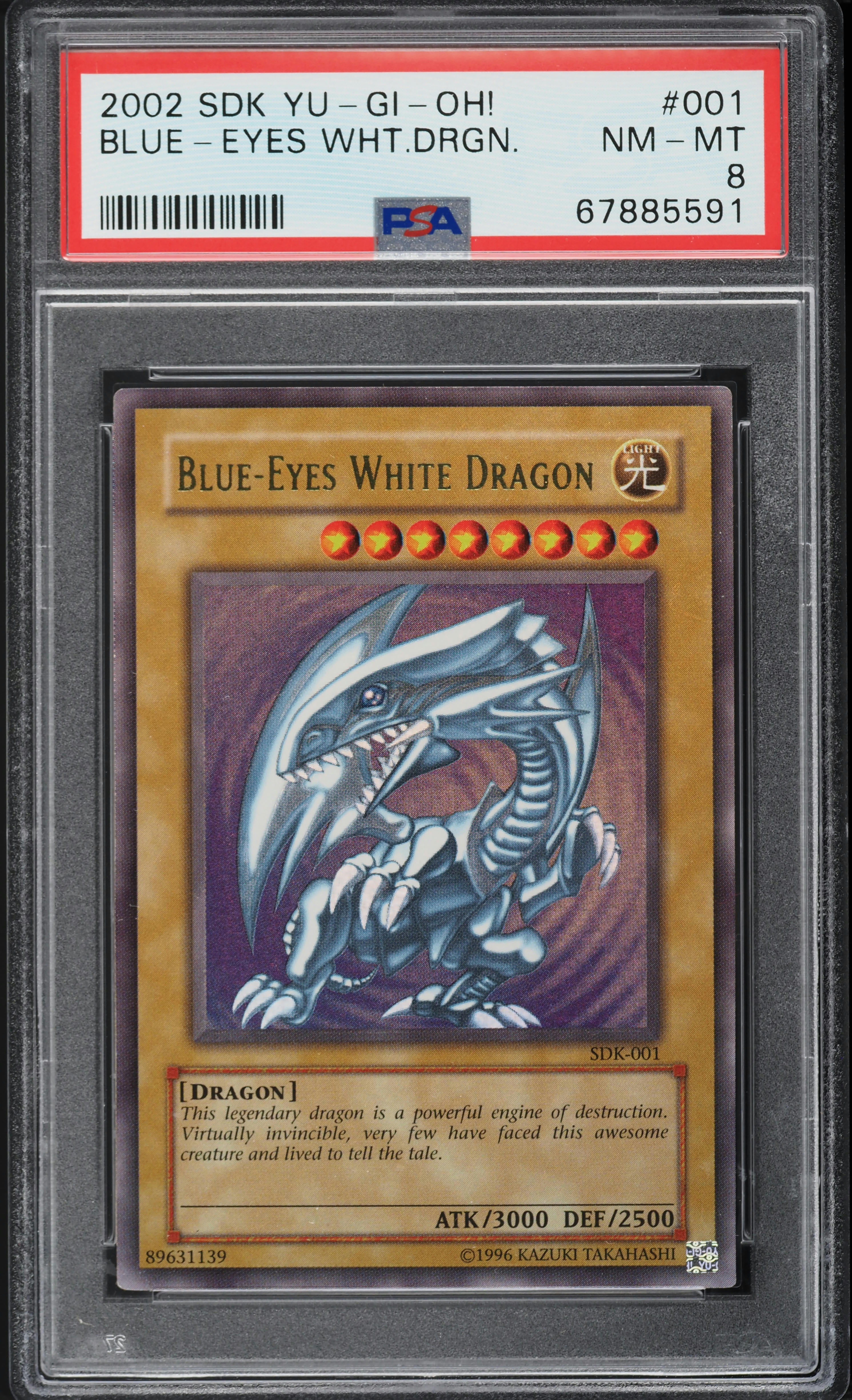 2002 Yu-Gi-Oh! Starter Deck Kaiba Blue-Eyes White Dragon #SDK-001