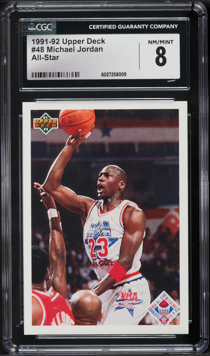 1991 Upper Deck All-Star Michael Jordan #48 CGC 8 NM-MT