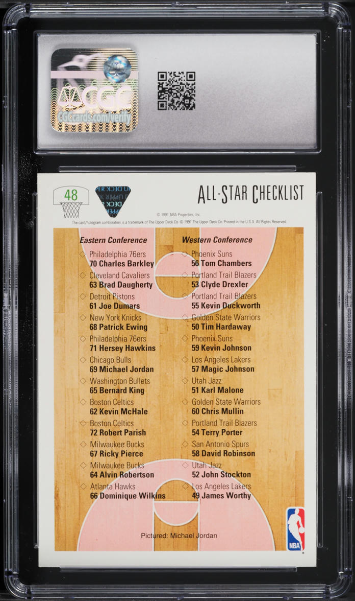 1991 Upper Deck All-Star Michael Jordan #48 CGC 8 NM-MT