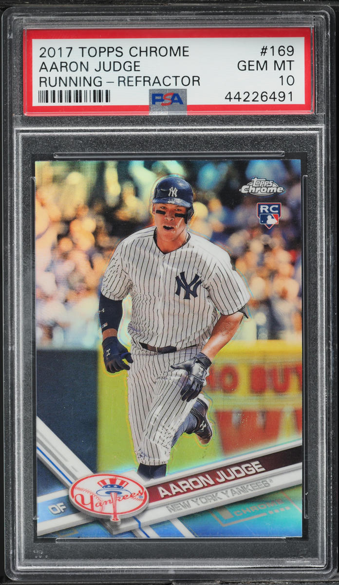 2017 Topps Chrome Variation Aaron Judge ROOKIE #169 PSA 10 GEM MINT