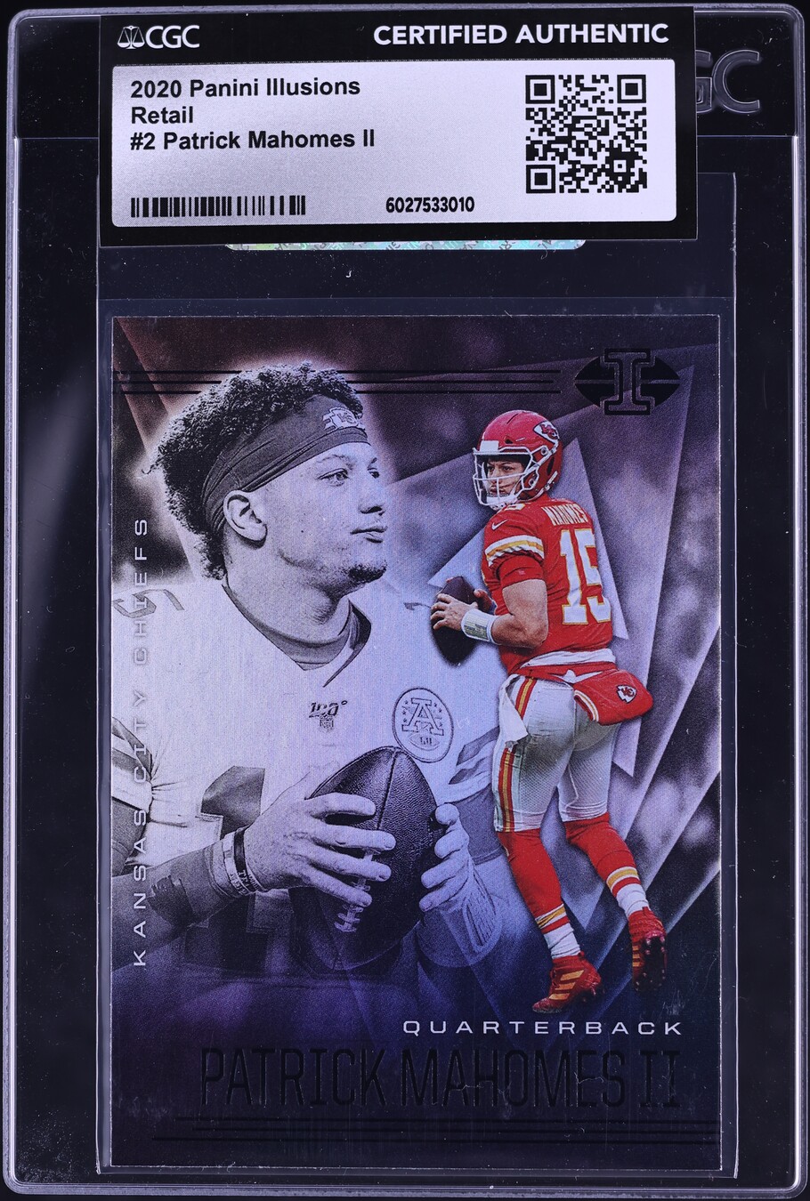 2020 Panini Illusions Retail Patrick Mahomes II #2 CGC AUTH