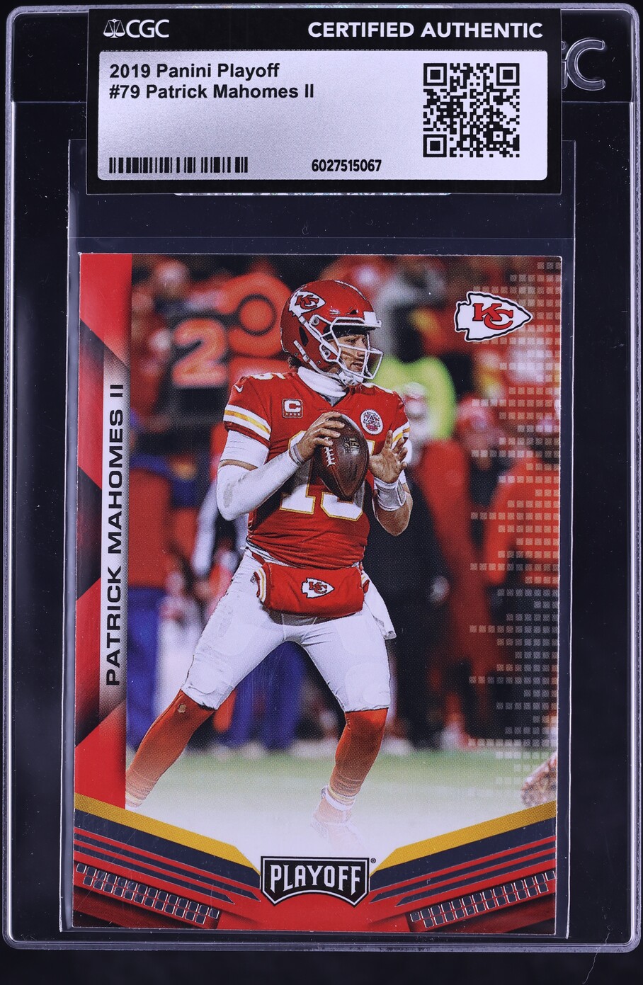 2019 Panini Playoff Patrick Mahomes II #79 CGC AUTH