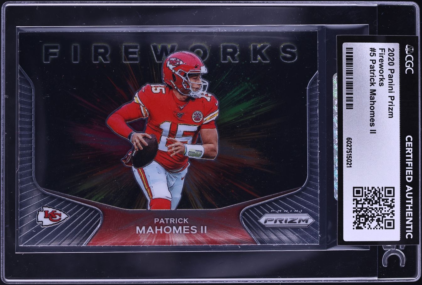 2020 Panini Prizm Fireworks Patrick Mahomes II #5 CGC AUTH