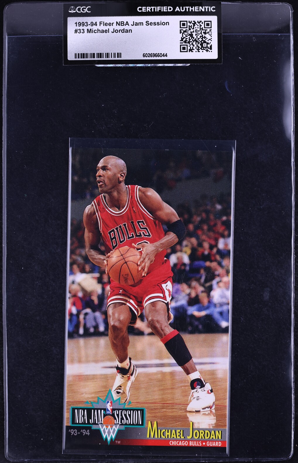 1993 Fleer NBA Jam Session Michael Jordan #33 CGC AUTH on Fanatics 