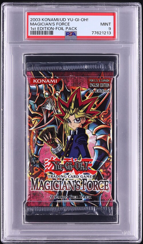 2003 Yu-Gi-Oh! Magician's Force 1st Edition Booster Pack PSA 9 MINT on  Fanatics Collect